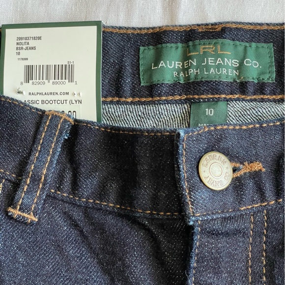 NWT Lauren Ralph Lauren Classic Bootcut Women’s blue Jeans Size 10 - Picture 6 of 16